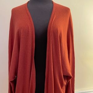 NWT pumpkin colored Michael Stars light modal cardigan
